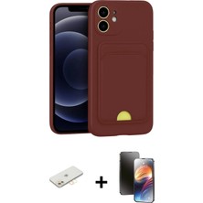 Masa Dostu Ieg™ iPhone 11 Kılıf Vadi Çizgi Prime - Siyah 3D Antistatik Mat Seramik Nano Ekran Koruyucu + S
