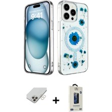 Masa Dostu Ieg™ iPhone 14 Pro Max Kılıf Kozmos Doku - Siyah Bilvis Hayalet Cam Ekran Koruyucu + Gold Band M