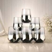 rova tr Amber Serisi Titanyum Kaplama Modern Su Bardağı 6’lı Premium Set - 6 Kişilik-Hediyelik