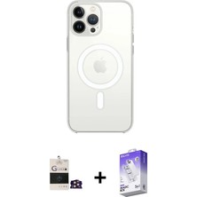 Masa Dostu Ieg™ iPhone 14 Pro Max Kılıf Ahenk Yansıma Prime - Siyah Bilvis 5in1 3D Magic Cam Ekran Koruyuc