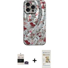 Masa Dostu Ieg™ iPhone 14 Pro Max Kılıf Nova Doku Prime - Siyah Mat Seramik Nano Ekran Koruyucu + Gold Bilv