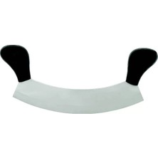 Calperia Bursa Paslanmaz Çift Saplı Pizza Satır, Zırh Bıçağı 25 cm