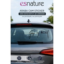 Esnature Gazi Mustafa Kemal Atatürk Imzası Otomobil Araç Sticker 30*11 cm