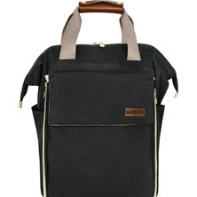 Calperia Çok Amaçlı Anne Bebek Bakım Sırt Çantası Spor Model Siyah