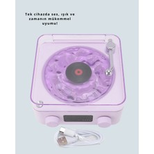 Fun And Market Buğz Bluetooth Retro Pikap Hoparlör – Projektörlü Gece Lambası - Buğz