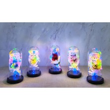 Fun And Market Buğz Işıklı Müzikli Fanus Içinde Sevimli Ayıcıklı Gül Buketi