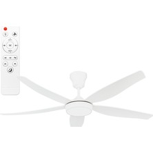 SeckinStore Helios Rigel 85W 3 Renk Fonksiyonlu 56 Inç Uzaktan Kumandalı Dekoratif Tavan Vantilatörü HS-9306 Beyaz