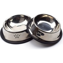 Fun And Market Buğz Paslanmaz Çelik Metal Mama Kabı 18 Cm.