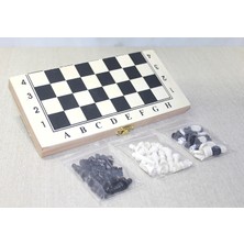 Fun And Market Buğz Ahşap Kutulu Satranç Tavla Seti Model 4