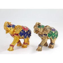 Fun And Market Buğz Swarovski Taşlı Tekli Fil Figürü Model 3