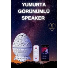 Fun And Market Buğz Yumurta Şeklinde Su Dalgalı Bluetooth Speaker Lamba Renkli Şarjlı - Buğz