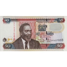 Banknoting Kenya 50 Şilin 2010 Çil Kondisyon.