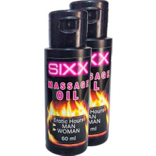 Sıxx Eroticmassage Oil 2 Adet -Kadın Erkek Erotikmasaj Yağı 60 ml 2 Adet