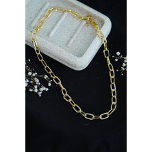 Fun And Market Buğz Gerdanlık Kolye Altın Rengi Dikdörtgen Model