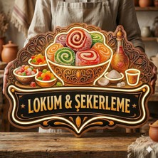 Neonled Lokum & Şekerleme Baskılı Neon LED