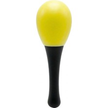 Temel Plastik Marakas Ritim Aleti Sarı 13 cm