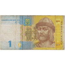 Banknoting Ukrayna 1 Grivna 2006 Temiz.