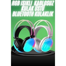 Fun And Market Buğz Yeni Nesil Kulak Üstü Kablosuz Uzun Ömürlü Rgb Işıklı Bluetooth Kulaklık - Buğz