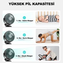 Fun And Market Buğz Masaüstü Şarjlı Klipsli Portatif Fan