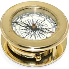 Fun And Market Buğz Ahşap Kutulu Pirinç Mercekli Pusula Model 2