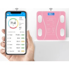 Fun And Market Buğz Pembe Renk Bluetooth Özellikli Akıllı Tartı