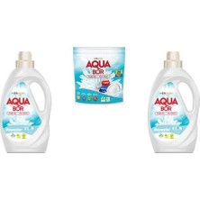 Aquabor Doğal Mineralli Sıvı Beyaz + Tablet + Sıvı Beyaz  3 Lü Set