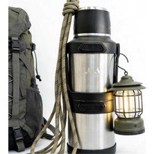 Oms Collection - Stormthermo 5 Pcs. Paslanmaz Çelik Sıcak & Soğuk Termos (8501 - 1,3 Litre - Gümüş)