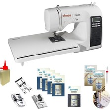 Elmas TR220 Elektronik Dikiş Makinesi (Uzatma Tablalı) - Siyah- Hediye Seti