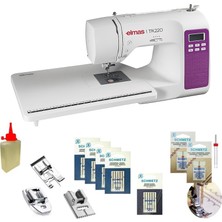 Elmas TR220 Elektronik Dikiş Makinesi (Uzatma Tablalı) - Mor- Hediye Seti