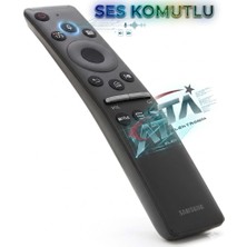 Ata Elektronik Orjınal - Samsung ( Ses Komutlu ) BN59-01330B Akıllı LED QLED Tv'ler Için Orijinal Orijinal Kumanda 49Q80T 75Q80T 75Q900T 75Q950TS 75TU8000 82TU8000 85Q70T GQ43Q60T GQ50Q60T GQ55Q60T