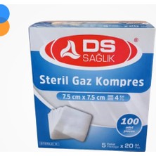 Damla Sağlık Steril Gaz Kompres 4 Kat 7,5cm x 7,5cm 100'LÜ Kutu