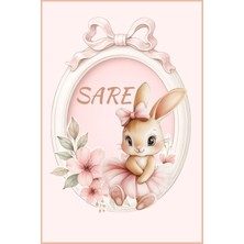 Nice Events Pembe Tavşanlı Sevimli Karşılama Panosu