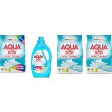 Eti Maden Aquabor Doğal Mineralli 4kg Renkliler + Sıvı Renkliler + 4kg Beyaz + 4kg Beyaz Set