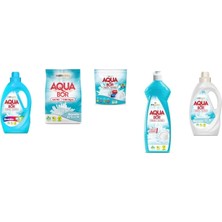 Aquabor Doğal Mineralli Sıvı Renkliler + 4 kg Beyaz + Tablet + Elde Bulaşık + Sıvı Beyaz 5 Li Set