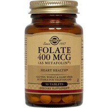 Solgar Folate (Metafolin®) 400 Mcg 50 Tablet