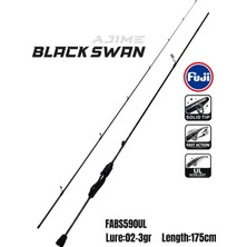 Fujin Ajime Black Swan 175CM 02-3gr Aji Lrf Kamışı
