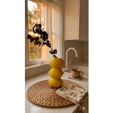 3DekorPusula Minimal Limon Form Dekoratif Vazo-Modern Mutfak & Ev Aksesuarı