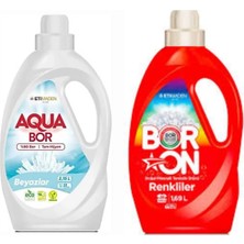 Aquabor Doğal Mineralli Beyazlar Için 33 Yıkama+ Boron Sıvı Renkliler Için 26 Yıkama Tm