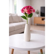 Yapay Çiçek Sitesi Yapay Ortanca Dalı 48 cm Fuşya