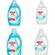 Aquabor Çamaşır Deterjanı Beyaz ve Renkliler Için Sıvı Deterjan 33*4 Yıkama