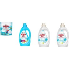 Aquabor Doğal Mineralli Tablet + Sıvı Renkliler + Sıvı Beyaz + Sıvı Beyaz  4 Lü Set