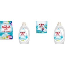 Eti Maden Aquabor Doğal Mineralli 4 kg Renkliler + Sıvı Beyaz  + Tablet + Sıvı Beyaz 4 Lü Set