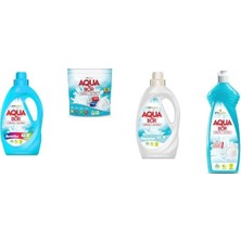 Aquabor Doğal Mineralli Sıvı Renkliler + Tablet + Sıvı Beyaz + Elde Bulaşık 4 Lü Set