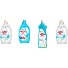 Eti Maden Aquabor Doğal Mineralli Sıvı Beyaz + Sıvı Renkliler + Elde Bulaşık + Sıvı Beyaz  4 Lü Set