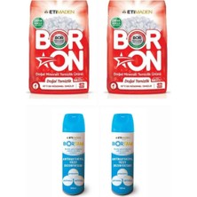 AQUABOR Doğal Toz Çamaşır Deterjanı Beyazlar Için 52 Yıkama 8 kg + 2 Adet Bortam Dezenfektan