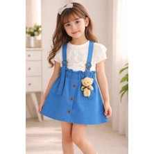 Sellfie Ayıcıklı Salopet Elbise