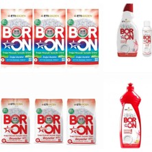 AQUABOR Doğal Çamaşır Deterjanı Renkliler ve Beyazlar Için 156 Yıkama+ Elde ve Makine Için Bulaşık Deterjanı