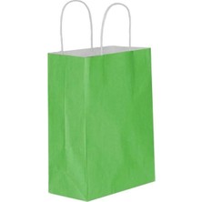 MSB Ambalaj Yeşil Kraft Çanta Büyük Boy 31x12x41 cm 25 Adet