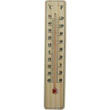 Akinco Ahşap Oda Sıcaklığı Sıcaklık Ölçümü Termometresi Küçük Boy