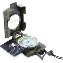 Akinco Prizmatik Suya Dayanıklı Işıltılı Pusula ile Kılıfı Askeri Ordu Kamp Yürüyüş Seyahat Için Jeoloji P